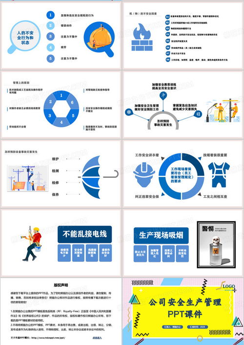 黃色簡約公司安全生產(chǎn)管理ppt模板下載 熊貓辦公