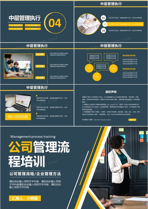 公司管理流程培訓高層管理決策通用ppt模板下載 熊貓辦公